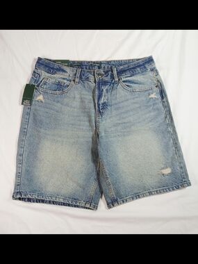 Wild Fable Women's Mid-Rise Easy Rigid Jean Shorts Medium Wash Size 12